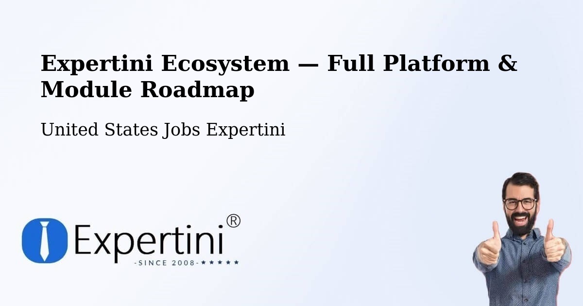 Expertini Ecosystem — Full Platform & Module Roadmap – Toledo
